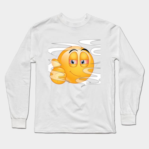 Weed Makes Me High by Emoji World Long Sleeve T-Shirt by emojiworld